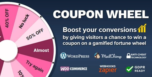 Coupon Wheel For WooCommerce and WP