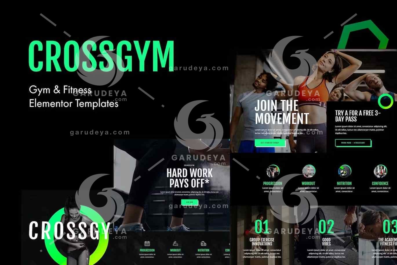 CrossGym - Gym & Fitness Elementor Template Kit