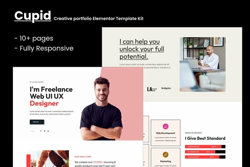 Cupid - Creative Portfolio Elementor Template Kit