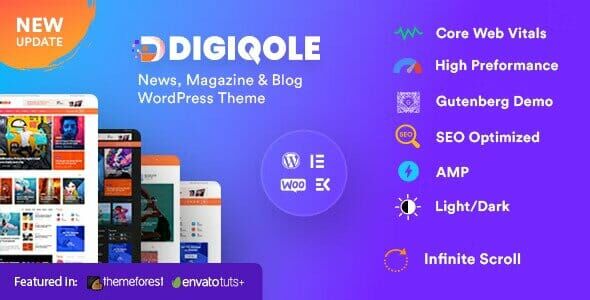 Digiqole - News Magazine WordPress Theme