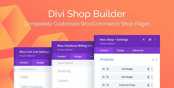 Divi Shop Builder For WooCommerce