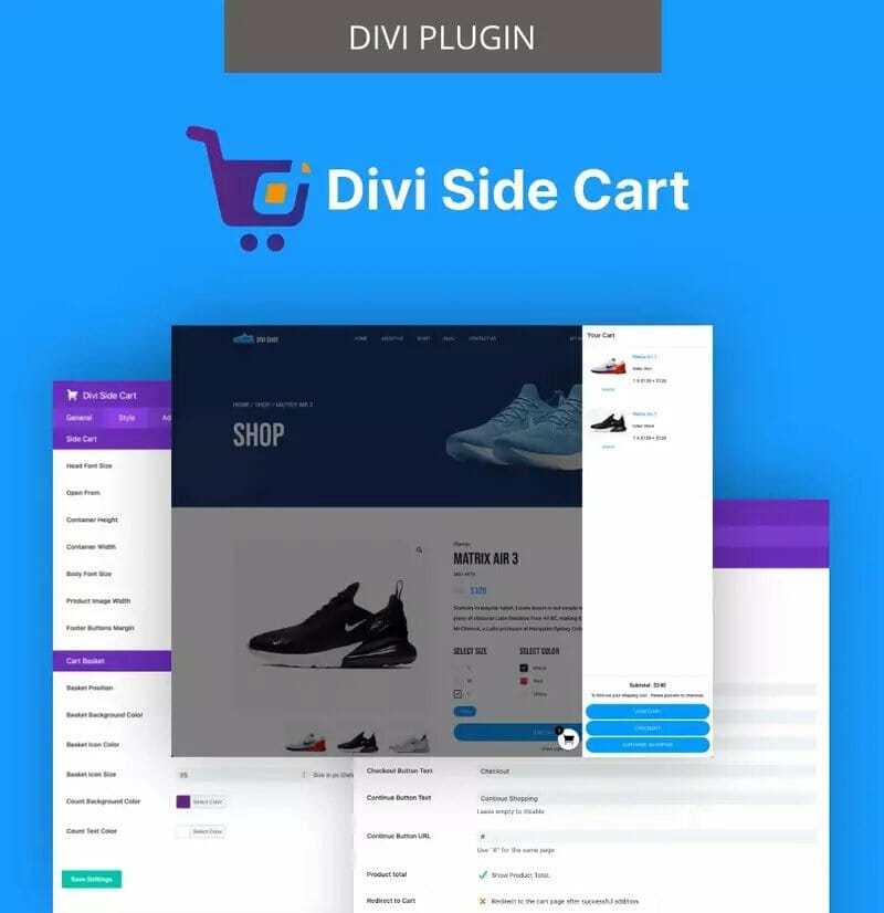 Divi Side Cart