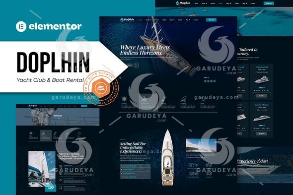 Dolphin - Yacht Club & Boat Rental Elementor Pro Template Kit