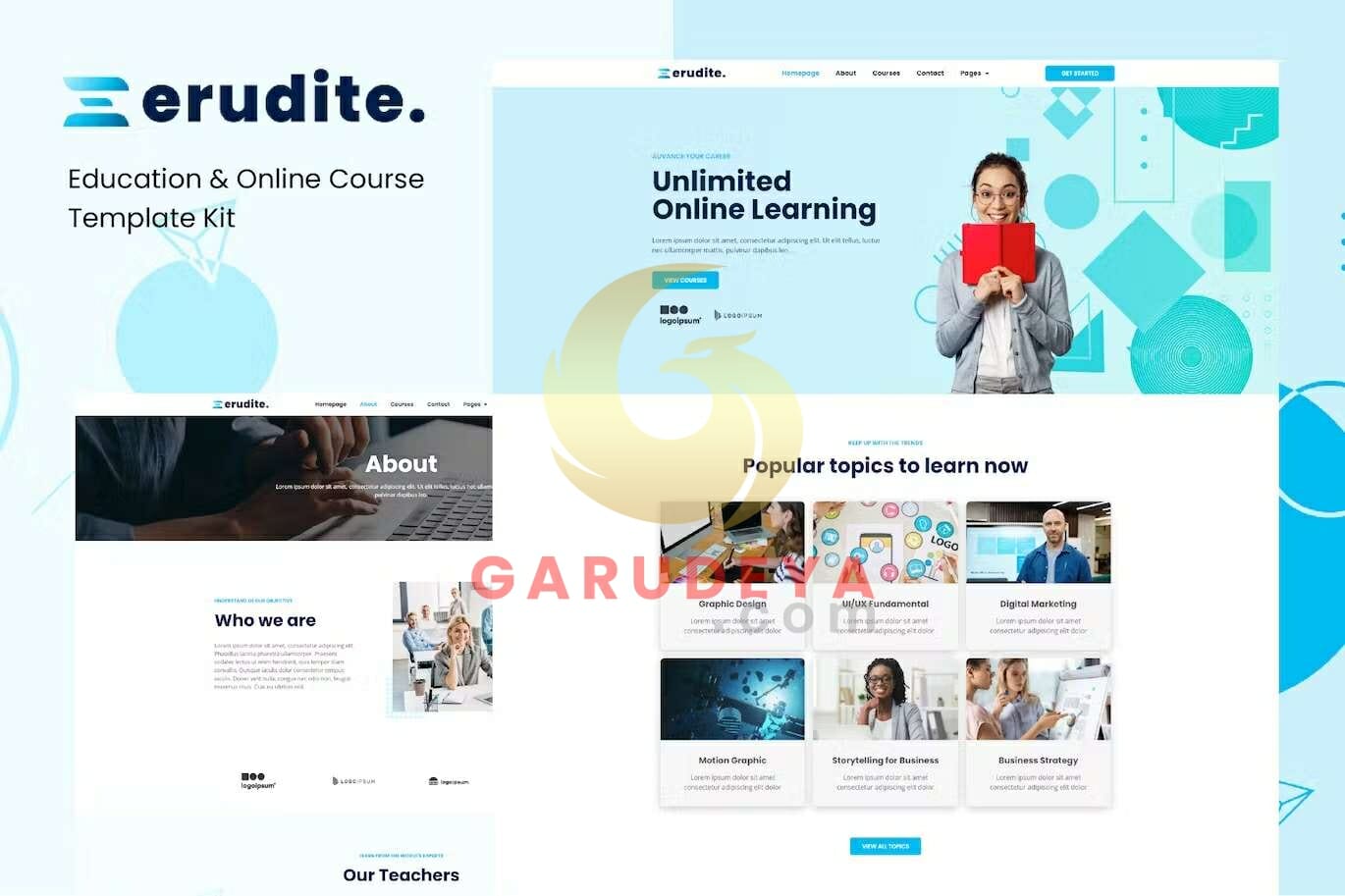 Erudite - Education & Online Course Elementor Template Kit