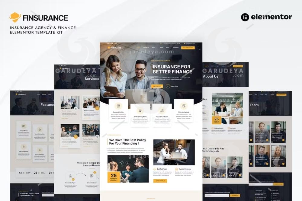 Finsurance - Insurance Agency & Finance Template Kit