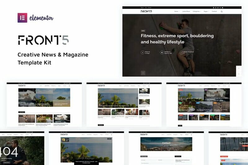 FrontFive - Creative News & Magazine Template Kit