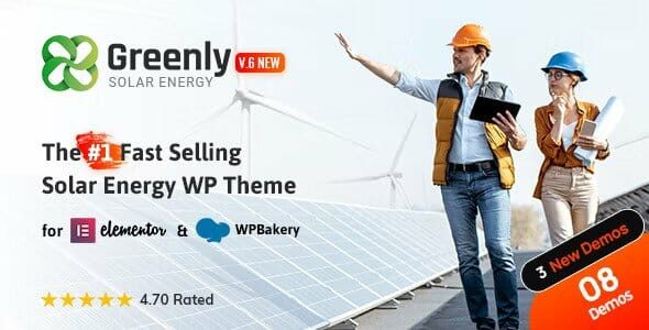 Greenly - Ecology & Solar Energy WordPress Theme