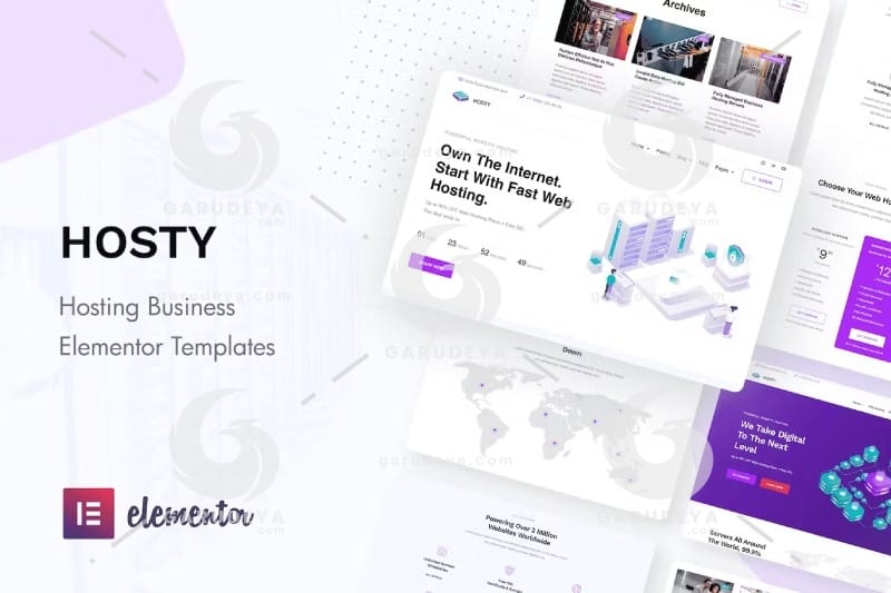 Hosty - Hosting Services Elementor Template Kit