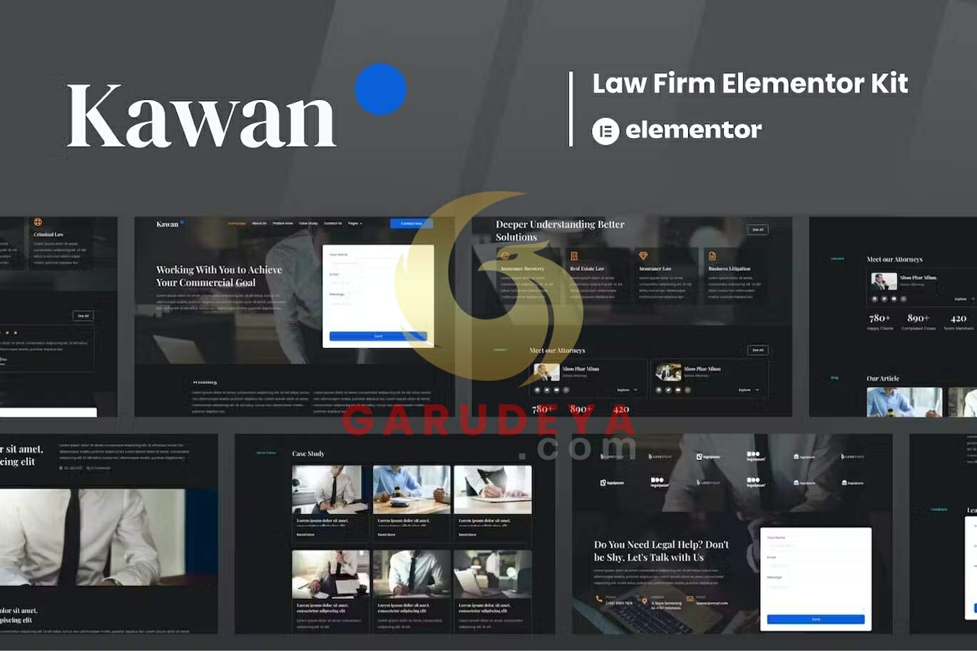 Kawan - Law Firm Elementor Template Kit