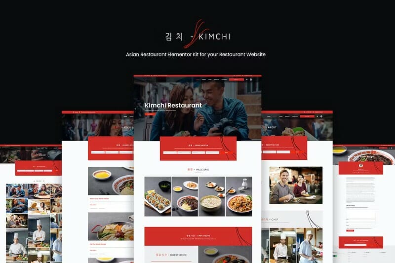 Kimchi – Asian Restaurant & Cafe Elementor Template Kit