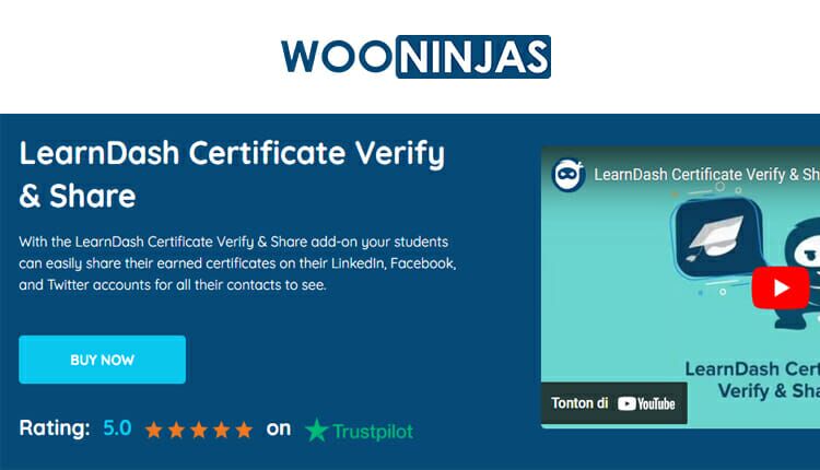 LearnDash Certificate Verify & Share