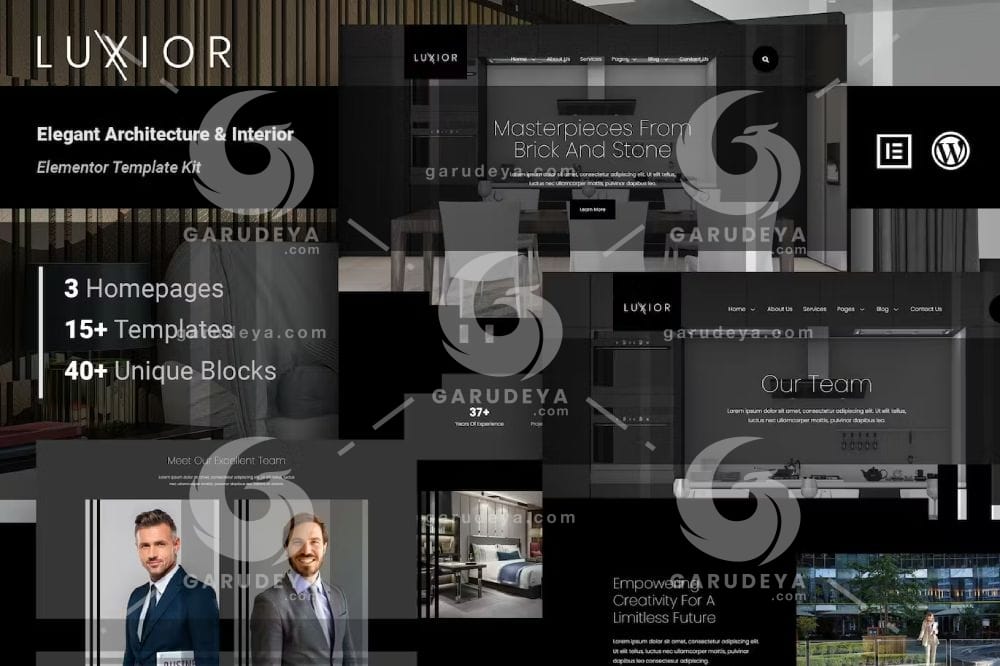 Luxior - Elegant Architecture & Interior Elementor Template Kit