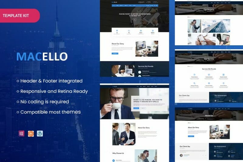 Macello - Business Consulting & Accounting Elementor Template Kit