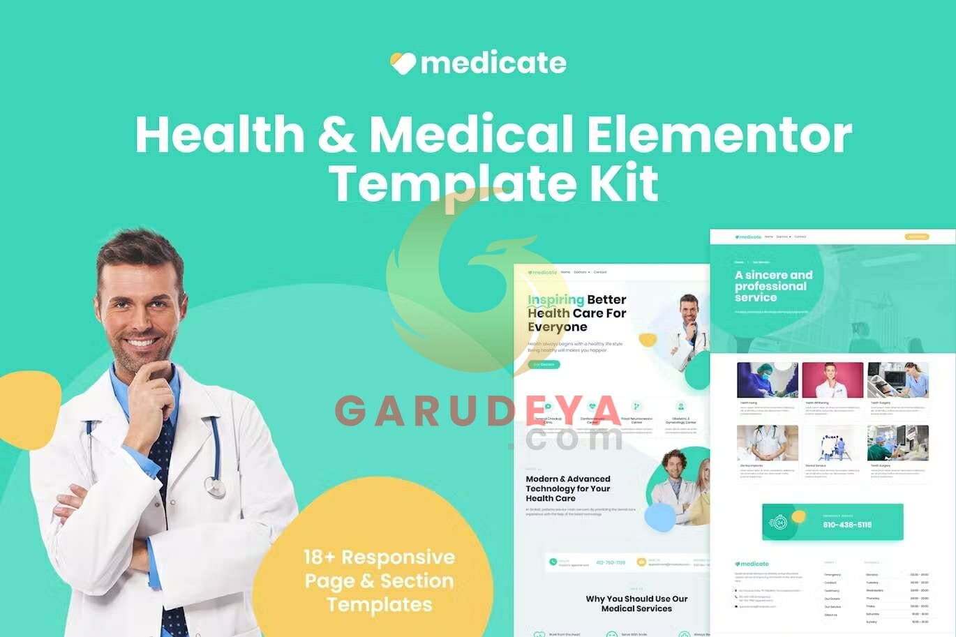 Medicate - Health & Medical Elementor Template Kit