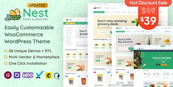 Nest - Grocery Store WooCommerce WordPress Theme