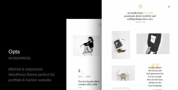 Opta - Minimal Portfolio and Photography WordPress Theme