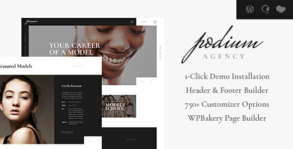 Podium | Fashion Model Agency WordPress Theme