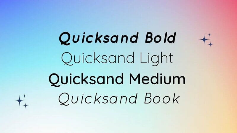 Quicksand Font