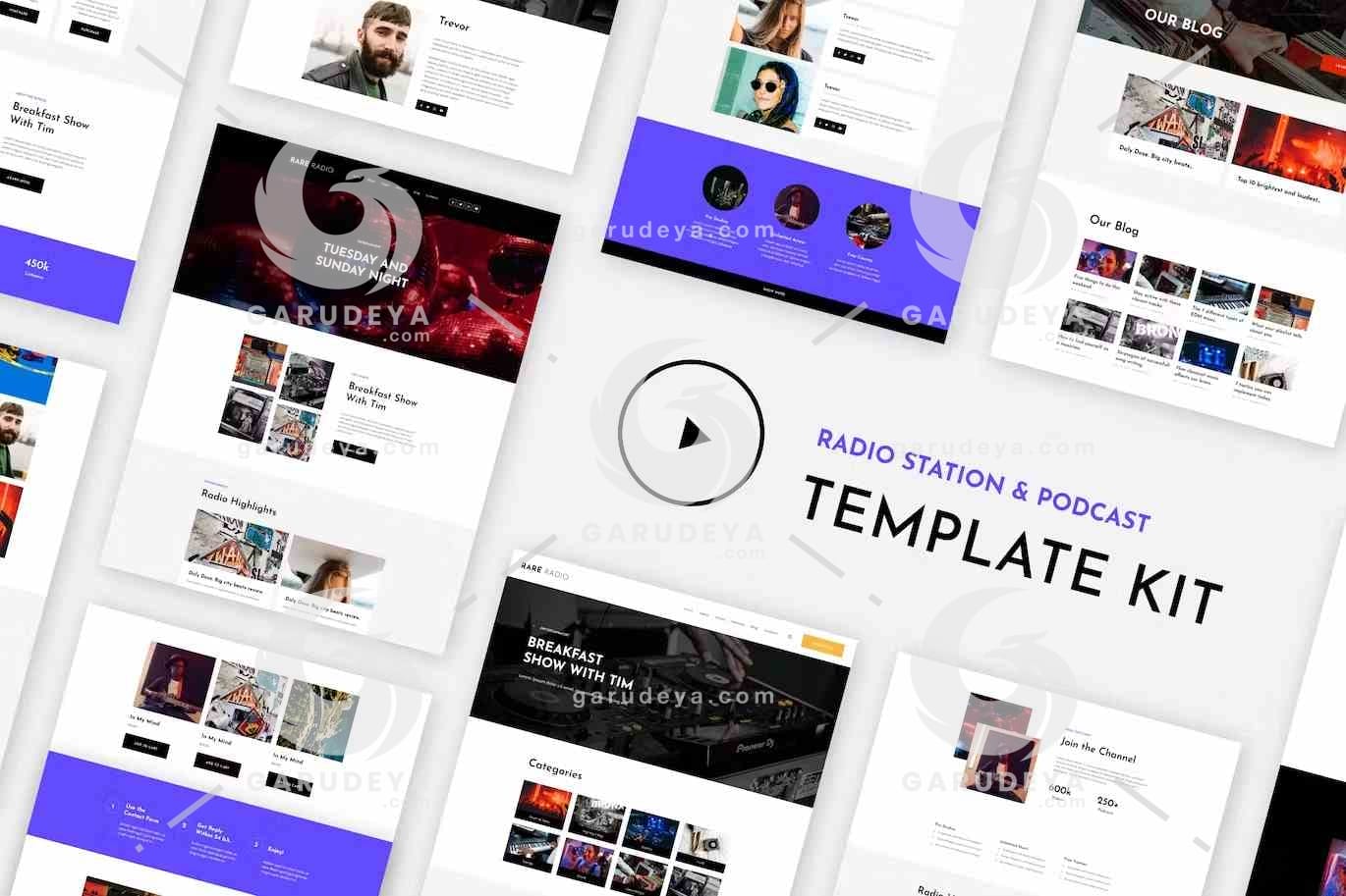 RareRadio - Music & Streaming Elementor Template Kit