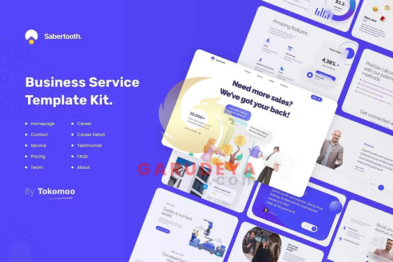 Sabertooth - Business Startup Elementor Template Kit