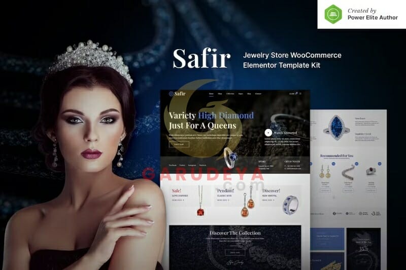 Safir – Jewelry Store WooCommerce Elementor Template Kit