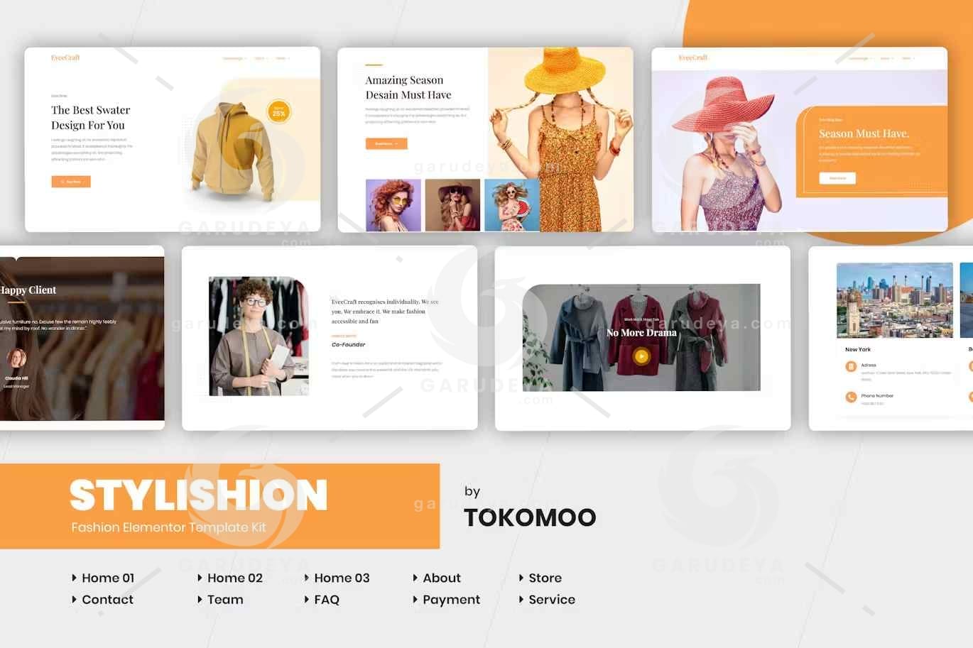 Stylishion Fashion Store Elementor Pro Template Kit