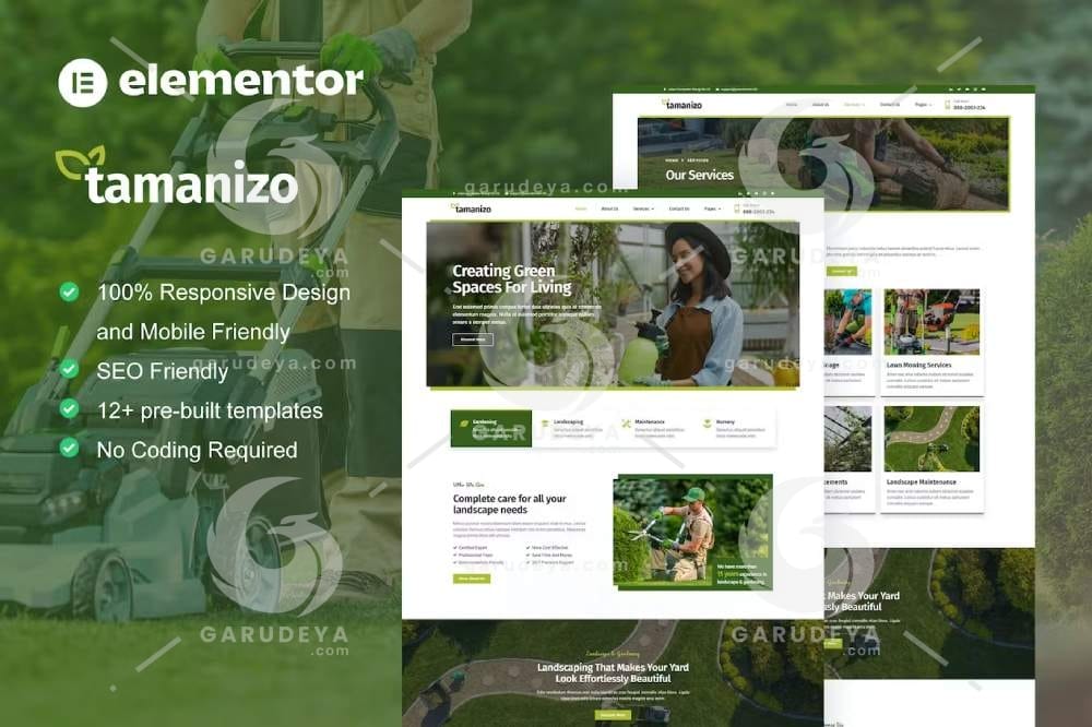 Tamanizo - Gardening & Landscape Elementor Template Kit