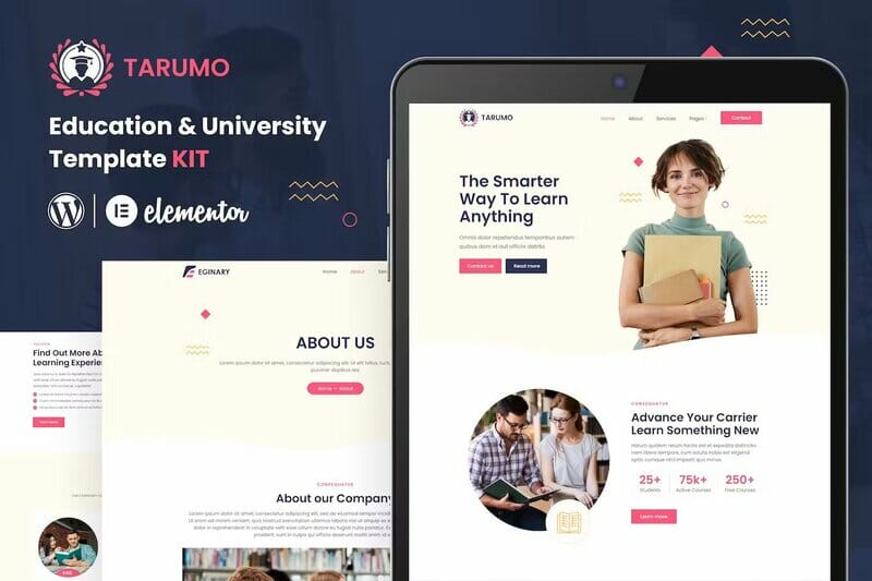 Tarumo - Education & University Elementor Template Kit