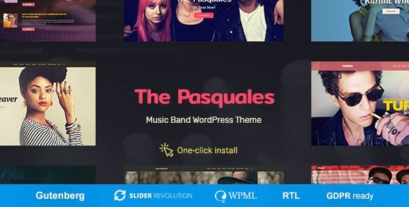 The Pasquales - DJ, Artist and Music Band Theme