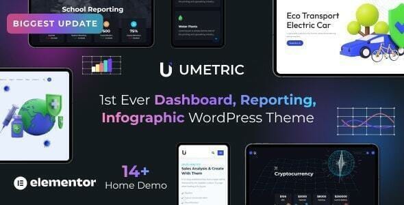 Umetric WordPress Dashboard, Reporting and Infographic Theme