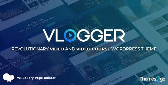 Vlogger Professional Video & Tutorials WordPress Theme