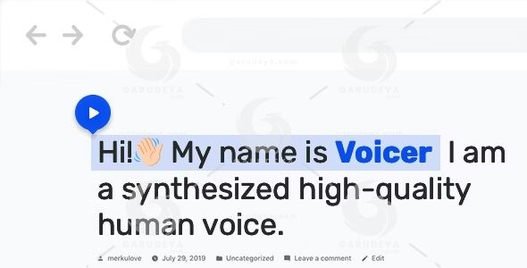 Voicer Text Speech Plugin