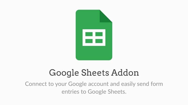 WPForms Google Sheets Addon