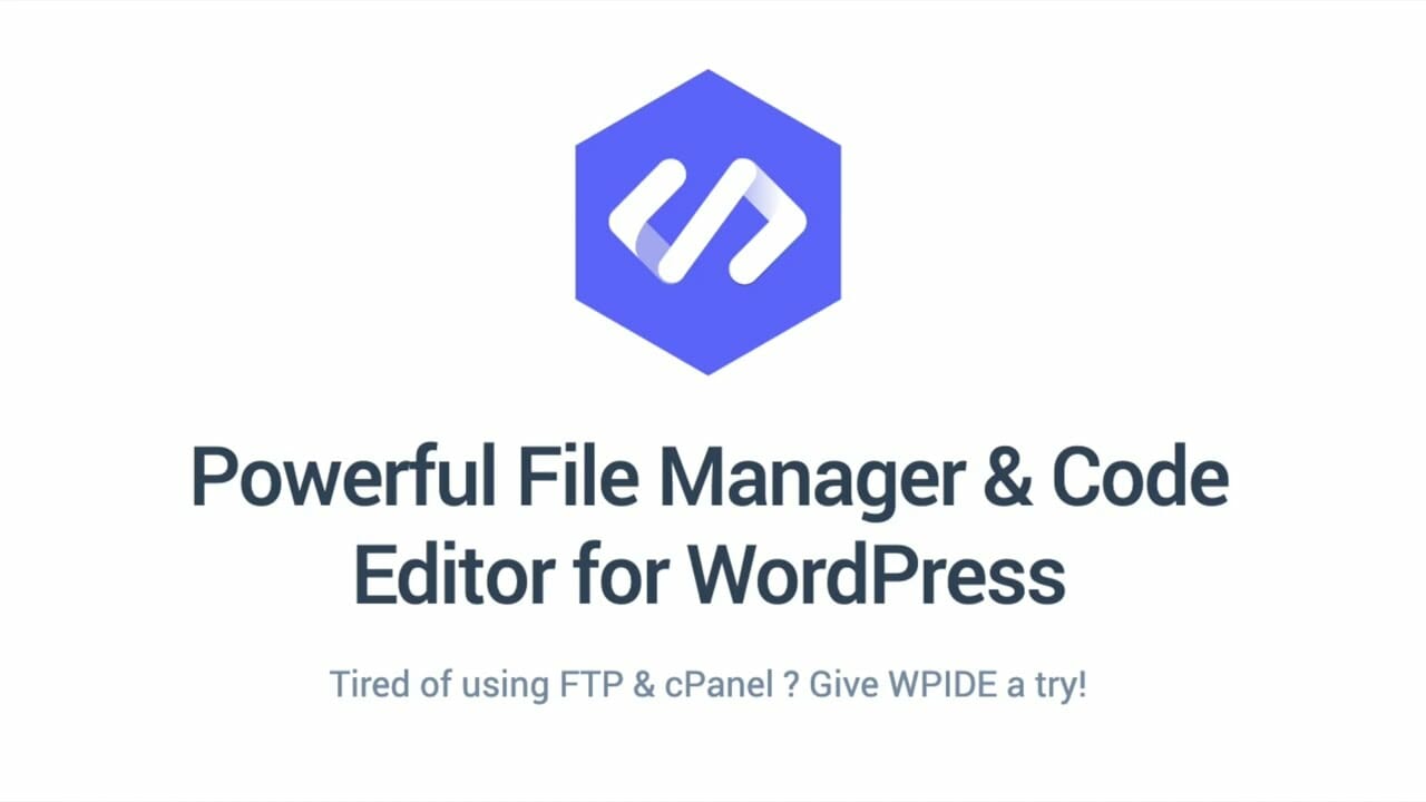 WPIDE Premium - File Manager & Code Editor