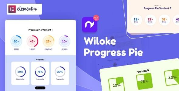 Wiloke Progress Pie for Elementor