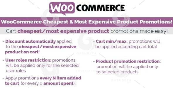 WooCommerce Cheapest & Most Expensive Product Promotions!