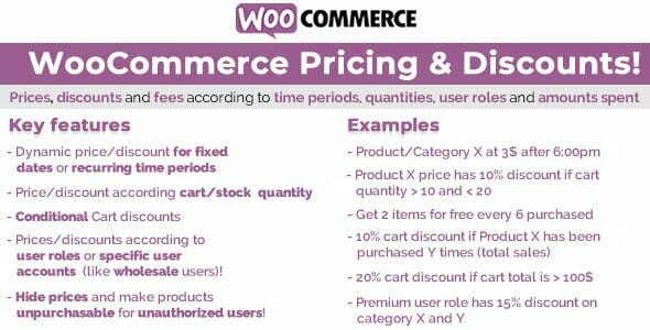 WooCommerce Pricing & Discounts!