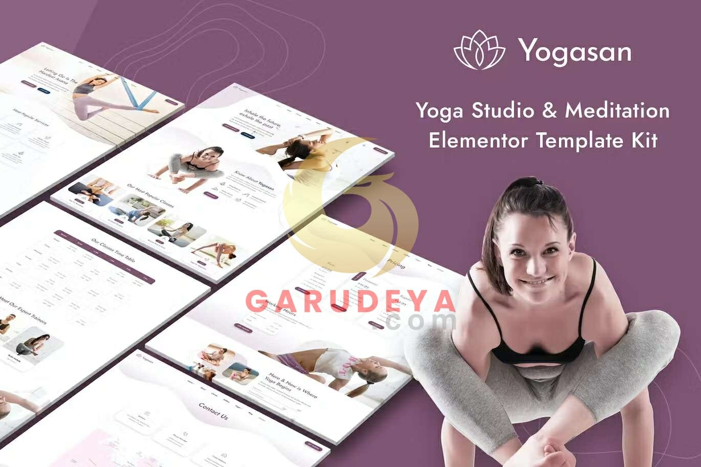 Yogasan - Yoga Studio & Meditation Elementor Template Kit