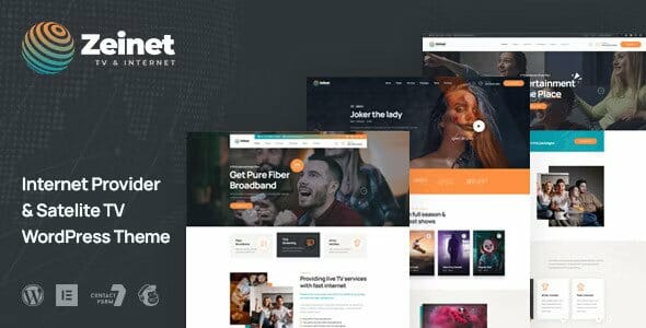 Zeinet - Internet Provider & Satellite TV WordPress Theme